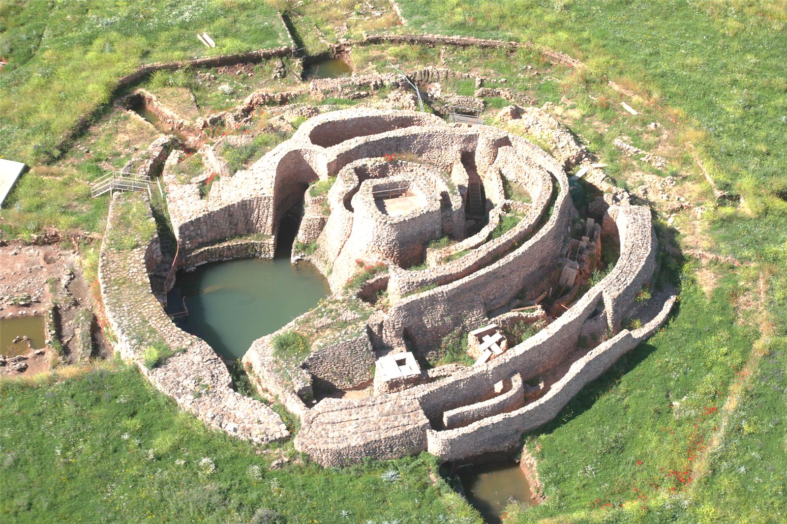 Vista del yacimiento de la motilla de El Azuer